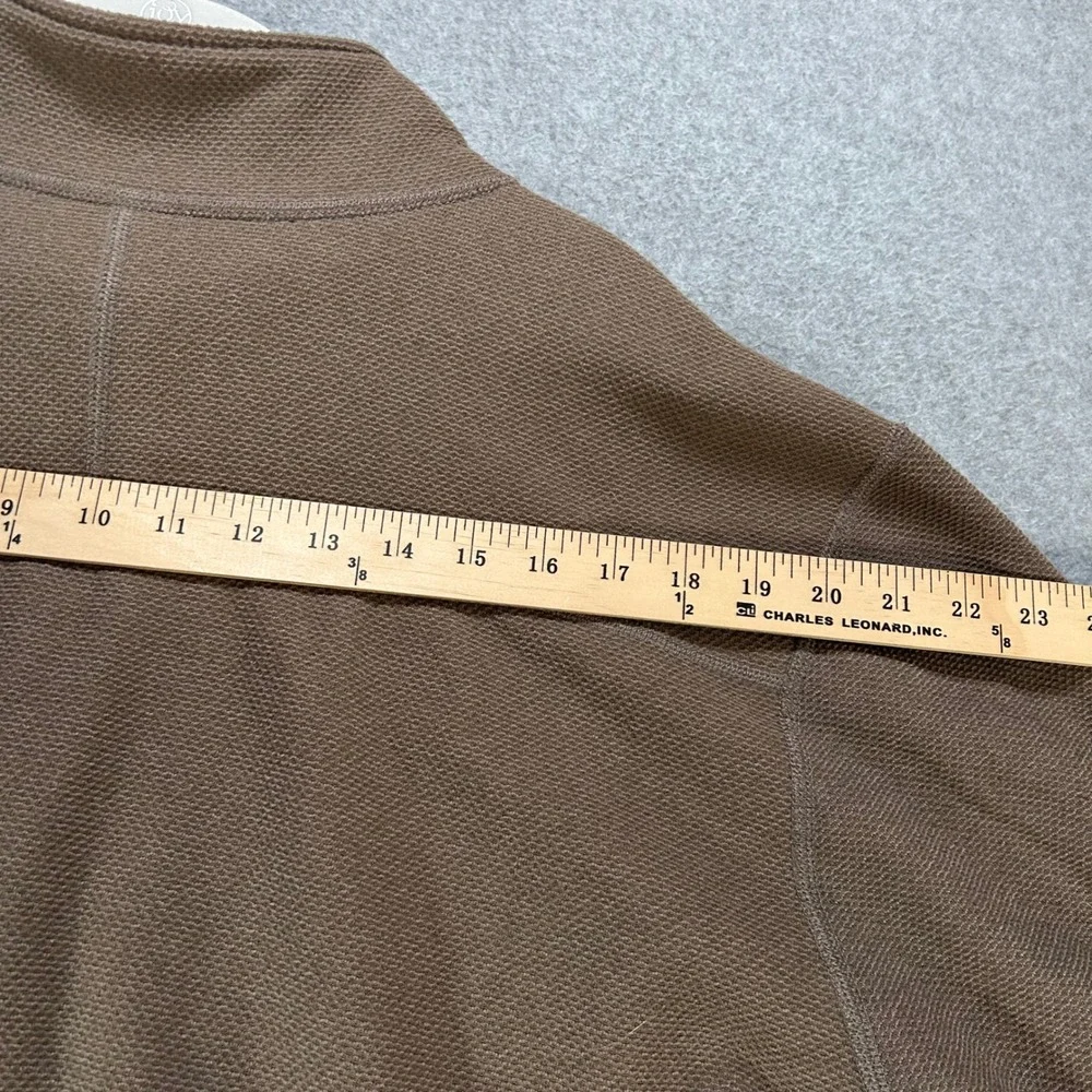 The North Face Pullover 1/4 Zip Mens XXL Brown Waffle Fleece Hiking Outdoor
